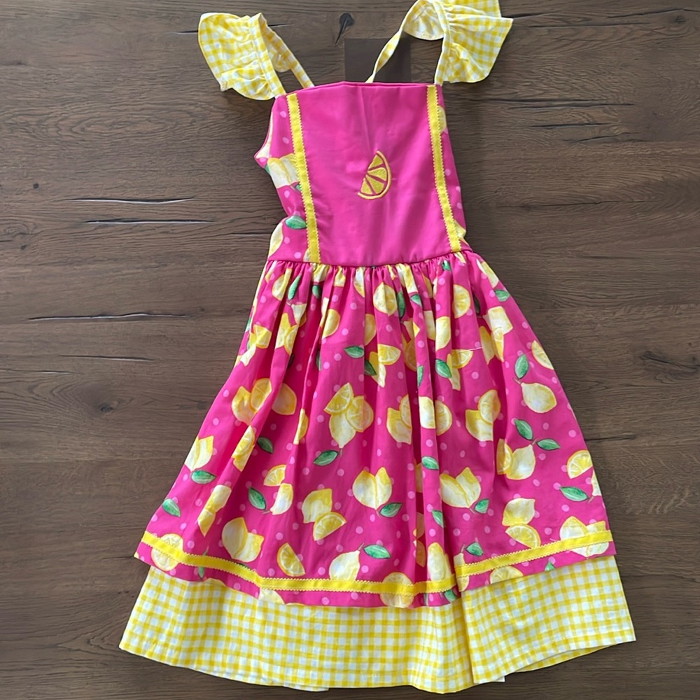 Lemon handmade dress - Lemon Meringue costume friend of Strawberry Shortcakes